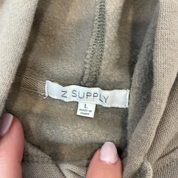 Z Supply Hooded Green Sweatshirt - Picture 3 of 4
